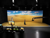 Pared de filmación VFX VR VP XR pantalla Led 3D inmersiva virtual P1 P2.6 pantalla Led interior para producción virtual Vfx