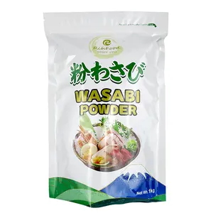 Comida japonesa preparada salsa fresca wasabi