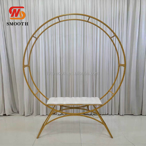 SMOOTH New Design Luxury <b>Round</b> Shape Metal Sofa Wedding Banquet Decoration Sofa for Wedding Party Events - Product Image 2