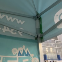 Tente pop-up personnalisée imprimée, auvent pop-up, tente ignifuge 300D, auvent publicitaire personnalisé