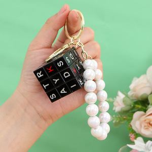 Mengda Đồ chơi giáo dục nhựa 3.5cm Mini Cube keychain sáng tạo ma thuật Cube Câu Đố Keyring Mặt dây chuyền Quà Tặng móc chìa khóa - Product Image 3