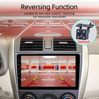 Layar Kapasitif 2 Din 9 Inch Phonelink Android Car Stereo Radio Player untuk Toyota Corolla 2007-2013