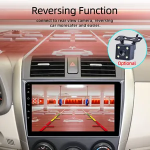 Kapazitiver Bildschirm 2 Din 9 Zoll Phonelink Android Auto Stereo Radio Player für Toyota Corolla 2007-2013