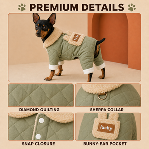 <span class=keywords><strong>Manteau</strong></span> pour petit <span class=keywords><strong>chien</strong></span> de haute qualité, en polyester doublé de polaire, épais, à capuche, quatre pattes, pour protéger les petits animaux domestiques par temps froid - Product Image 3