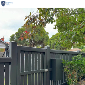 แผงรั้วอลูมิเนียมสีขาวสำหรับรั้วสวน - Product Image 5