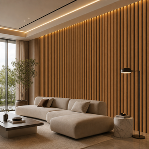 Panel de Pared 3D de Madera WPC Antiestático Moderno, Venta al Por Mayor OEM - Product Image 3