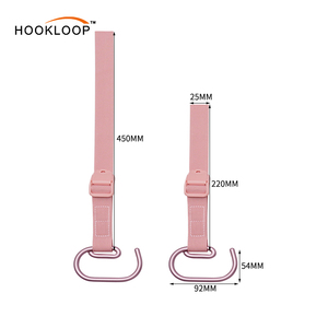 Sangles en sangle détachable colorées, sangles portables à accrocher avec boucle en plastique pour vélos et poussettes - Product Image 4