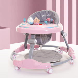 Nouveau trotteur bébé mignon, <span class=keywords><strong>voiture</strong></span> d'activités à pousser, hauteur réglable, trotteurs bébé simples avec barre de poussée, produits pour bébé, trotteur - Product Image 4