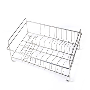 Hot Stainless Steel Wire <b>Basket</b> Kitchen <b>Storage</b> Drainer with Pull Drawers - Product Image 2