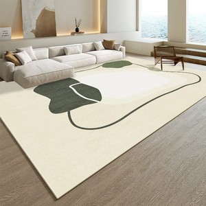 Alfombra Nórdica Abstracta Rectangular Color Crema, Imitación de Cachemira, para Sala de Estar, Dormitorio, 80x120 cm - Product Image 1