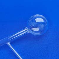 Flacon en verre de quartz personnalisé GLS 200ml 300ml Laboratoire Boro 3.3 Flacon de distillation