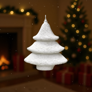Homeera Christmas Tree Ornament 15Cm White Foam Indoor Decoration Lightweight Easy Installation - Product Image 2