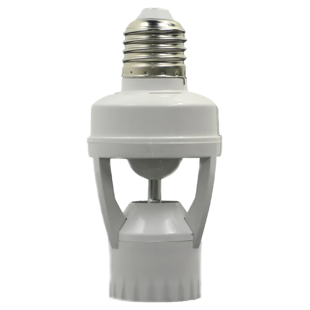 E27 Base Motion Sensor Led Lamp Holder Plastic Light Socket Induction Led Light Holder