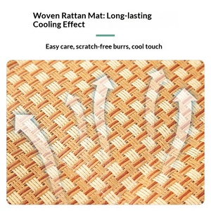 Koelende slijtvaste honden- en kattenmat met cartoon dierenprint, rechthoekig design, geschikt voor alle seizoenen, groothandel - Product Image 4