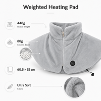 Almohadilla Térmica Lavable para Cuello y Hombros, Almohadilla Eléctrica de Bajo Voltaje de 5V con 5 Zonas de Calentamiento, 3 Ajustes de Temperatura, OEM ODM