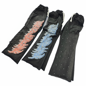 กางเกงซ้อน Ruched แบบกําหนดเองพร้อมแถบด้านข้างและกระเป๋าด้านข้างขอบเอวกางเกงซ้อนยืดด้วยการออกแบบของคุณ - Product Image 1