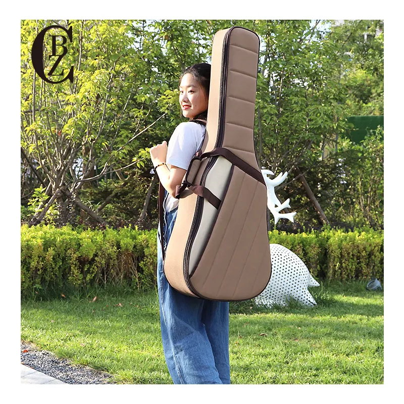 Handheld single shoulder double back oxford cloth 34" 36" 39" 41" 42" thick classical acoustic electrical gig bass guitar bag
