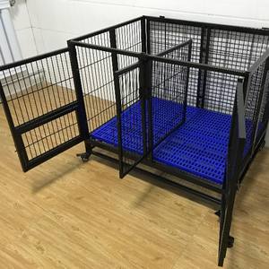 Chenils et cages pour chiens solides et durables de bonne qualité avec serrure et grandes roues faciles à enlever - Product Image 6