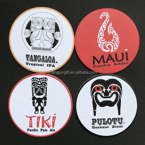 Подложка под стакан из бумаги, 90 мм, квадратная, одноразовая, с тисненым логотипом компании, впитывающая, нетоксичная, экологичная, двусторонняя печать - Product Image 6