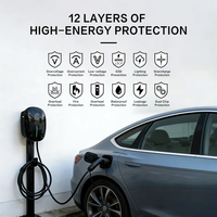 Chargeur mural intelligent pour VE 22 kW 32 A CA Type 2 250 V Prises EU Noir Remplacement Véhicule à énergie nouvelle