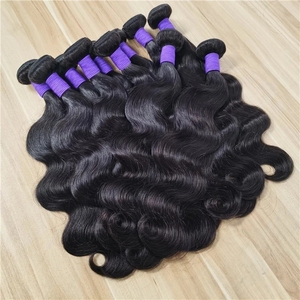 Vente en gros de mèches de cheveux brésiliens Remy à trame simple, double trame, ondulées, de 8 à 26 pouces, 100 g, prêtes pour la permanente, cheveux naturels - Product Image 6