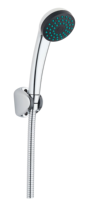 Ensemble de pommeau de douche pressurisé à cinq vitesses, bras de douche chromé en plastique ABS, buse de pulvérisation simple, accessoires de salle de bain
