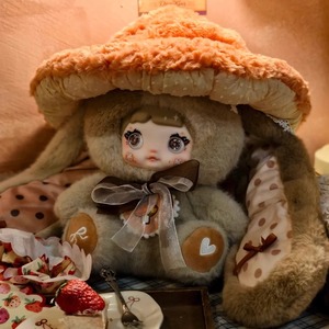 Auténtico HI TOY Nommi Mushroom Hat 400% caja ciega conejo de peluche muñeca hecha a mano juego de moda caja ciega regalo decorativo - Product Image 1