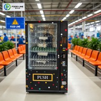 Distributeur automatique de boissons et de collations à prix de gros avec lecteur de pièces, billets et cartes