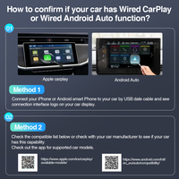 Grandnavi 3 en 1 Mini CarPlay sans fil, Android Auto, AirPlay, YouTube, Netflix, commande vocale, Google Maps pour CarPlay filaire, OME Car