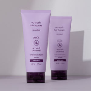 AVCA Korean No-Wash White Musk Hair Pack 200ml Traitement sans rinçage Kératine Huile d'argan Protéine de soie hydrolysée Léger - Product Image 2
