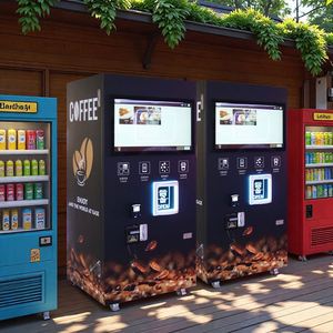 ตู้จำหน่ายกาแฟอัตโนมัติ  หน้าจอสัมผัส LED อัจฉริยะ  ทำจากโลหะ  จ่ายเครื่องดื่มได้รวดเร็ว  รองรับการชำระเงินหลากหลายรูปแบบ  เชื่อมต่อระบบคลาวด์ - Product Image 2
