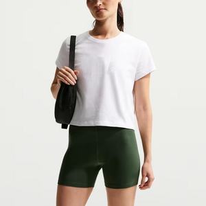 Camisetas de Verano Personalizadas de Fábrica para Mujer, Camiseta Corta de Algodón con Cuello Redondo, Camiseta de Alta Calidad con Logotipo Estampado, Holgada para Mujer - Product Image 3