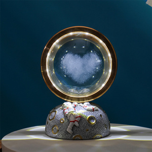 Glowing 3D Engraved Glass <strong>Spheres</strong> Resin Spaceman Lamp Solar System Planet Crystal Ball Night Light Creative Gift for <strong>Children</strong> - Product Image 5