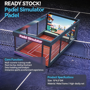 Máquina de Entrenamiento de Pádel Inteligente LJ Red con Sistema de Puntuación y Simulador AR, Construcción Metálica para Partidos Recreativos / Centros Comerciales / Clubes Deportivos - Product Image 3