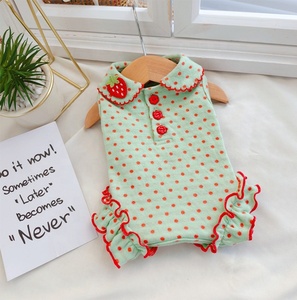 Robe à pois pour chien, jupe de princesse pour chiot, vêtements pour animaux de compagnie à volants mignons, doux et respirants pour petits chiens et chats, vente en gros - Product Image 5