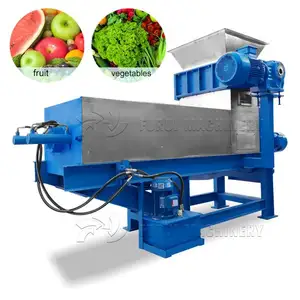 time vegetables garbage dewatering machine for compost/mushrooms screw press dewatering machine/corn straw dewatering machine