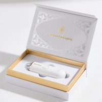 Boîte personnalisée avec couvercle et base, et boîte cadeau blanche pour appareil de beauté, en papier blanc, ajustement parfait