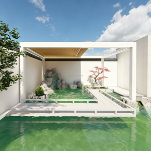 Pérgola Moderna Independiente de Aluminio, Bioclimática, con Techo de Láminas Ajustables, Ecológica, Resistente, para Terraza o Patio Trasero, Protección Solar - Product Image 2