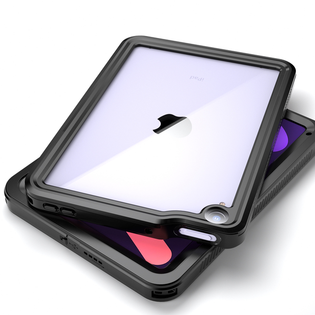 360 Full Body IP68 Underwater Shockproof Waterproof Case Phone Bag Anti Fall Protection Clear Tablet Cover for iPad Mini 6