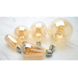 3W 2200K Edison LED Decorative Spiral Filament Edison Bulb Retro Lamp Incandescent Ampoule Vintage 40w 220V Decor Lights