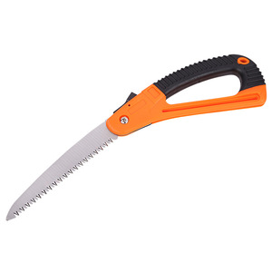 Green Smooth D-type Hand Saw 180mm Stainless Steel Blade For Gardening Pruning Woodworking Outdoor Use - Product Image 1