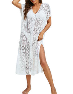 Copricostume da Spiaggia all'Uncinetto per Donna, Creativo Copricostume Bikini Traforato, Protezione Solare per Costumi da Bagno - Product Image 5