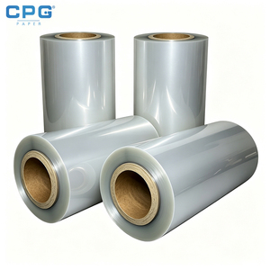 Transparent PETG Shrink <b>Film</b> Roll For Packaging Labels Uniform Shrinkage High Resolution Printing OEM Private Label Supplier - Product Image 1