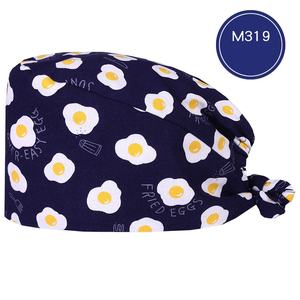 Sevimli Baskılı Cerrahi Şapka, Saf Pamuklu Ameliyathane Şapkası, İlkbahar ve Yaz Hemşire Şapkası - Product Image 6