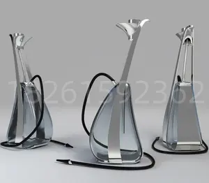 Terbaru disesuaikan unik hookah shisha stainless steel hookah shisha Mewah Terbaik