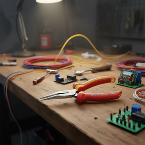 Alicates de punta larga Exp 081 de 180 mm con mango aislado para trabajos eléctricos - Product Image 3