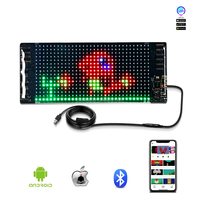 L'affichage à LED accrochant programmable flexible rechargeable allument les panneaux mobiles des messages LED pour des fenêtres de voiture ou le magasin