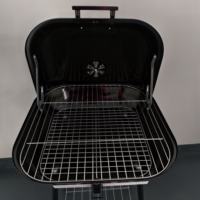 Barbecue carré portable en acier inoxydable pour le camping en plein air