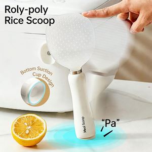 Spatule à riz, pelle à riz, cuillère à riz résistante à la chaleur, cuillère de cuisine avec ventouse magnétique antiadhésive - Product Image 2