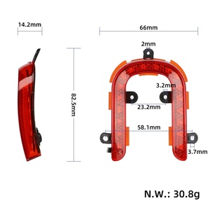 Composant de feu arrière pour trottinette électrique KuKirin A1, feu arrière, circuit original du véhicule, pièce d'avertissement de freinage, feu arrière - Product Image 2